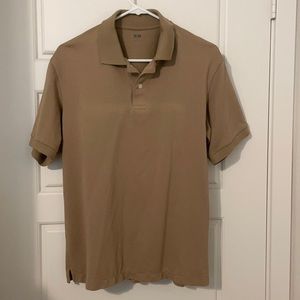 Uniqlo, Polo, Kahki, Medium, Good Condition